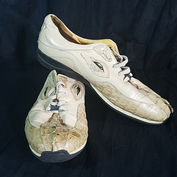 Fennix Italy Luxury Gator Shoes sz 13 Hornback - Picture 4 of 8